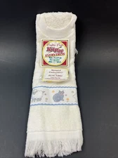 VINTAGE Crafter's Pride Kit Pac Baby Bib Cross Stitch "LAMB & FRIENDS" & Cat NEW