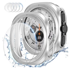 Haojavo [2+4 Pack] for Samsung Galaxy Watch 7 Ultra 47Mm Screen Protector Case,