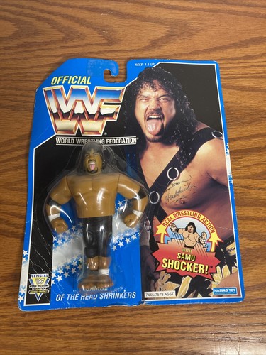WWF Headshrinkers Samu Hasbro Series 10 Wrestling ...
