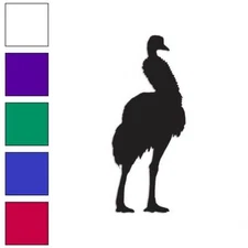 Emu Ostrich, Vinyl Decal Sticker, Multiple Colors & Sizes #267