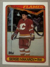 1990-91 Topps Sergei Makarov Rookie RC #60 Flames