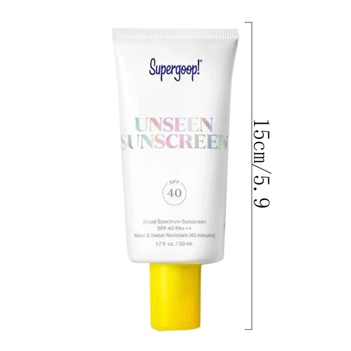 50ml Supergoop! Unseen Sunscreen SPF 40 1.7 fl oz Face Sunscreen Glow Screen - Picture 3 of 6