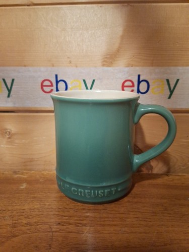 (RARE) Le Creuset Bamboo Coffee Tea Mug 14 oz /400 mL Stoneware Vancouver NIB - Picture 14 of 14