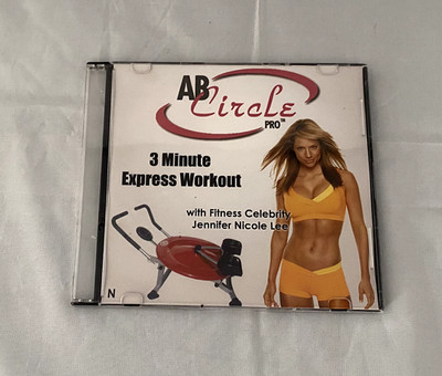 AB Circle Pro 3 Minute Express Workout DVD with Jennifer Nicole Lee Sealed New