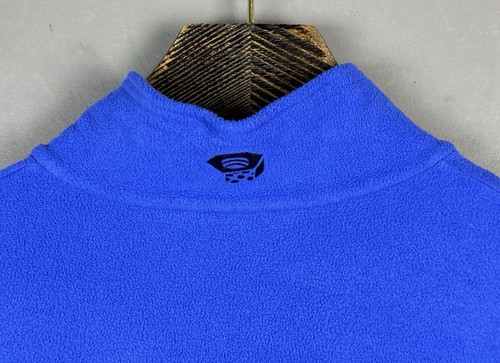 MOUNTAIN HARDWEAR Blue Polyester 1/4 Zip Pullover Fleece Top Size XL - Picture 11 of 14