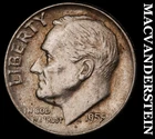 1955 Roosevelt Dime- Silver- Scarce Better Date No Reserve #J6494