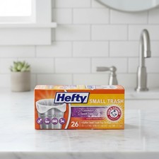 26 Count Hefty Lavender & Sweet Vanilla 4 Gallon Trash Bags - Eco-Friendly