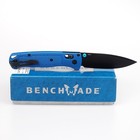 Benchmade 535 Custom Bugout Blue Handle S30V Black Blade Stainless Folding Knife — photo 7