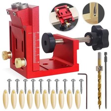 Professional Woodworking Guide Drill Angle Hole Locator Tool Pocket Hole Jig Kit