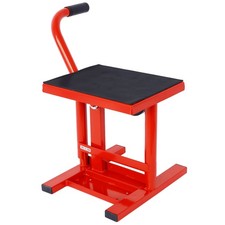 Motorcycle Dirt Bike Jack Stand Steel Lift Adjustable 11"-16.5" 330 LBS Red
