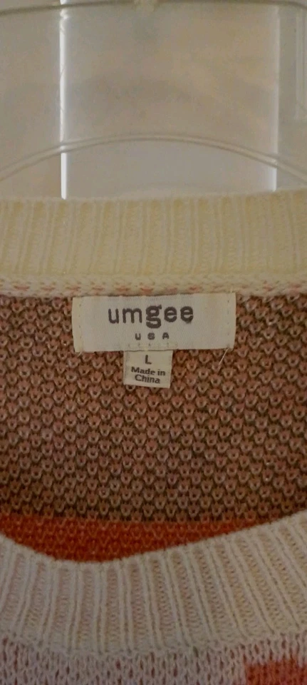 Umgee EE. UU. Mujer Estilo Western Suéter Como Nuevo Manga Larga Acogedor Foto 4 de 4