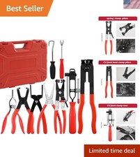 9-Piece Fuel Line Disconnect Pliers Set with Ergonomic Grip and Storage Case