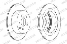 2x FERODO PREMIER Disque de frein Arrière pour NISSAN JUKE (F15) ALTIMA 292mm