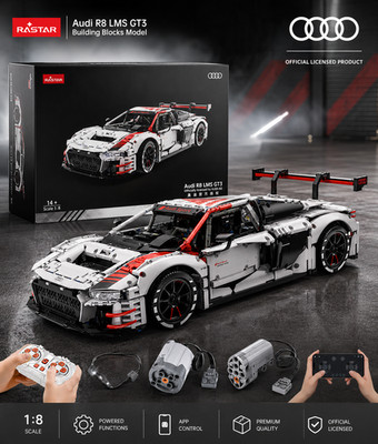 Rastar 99300 Audi R8 LMS GT3 Baustein Set 3314 Teile Sportwagen RC Version NEU