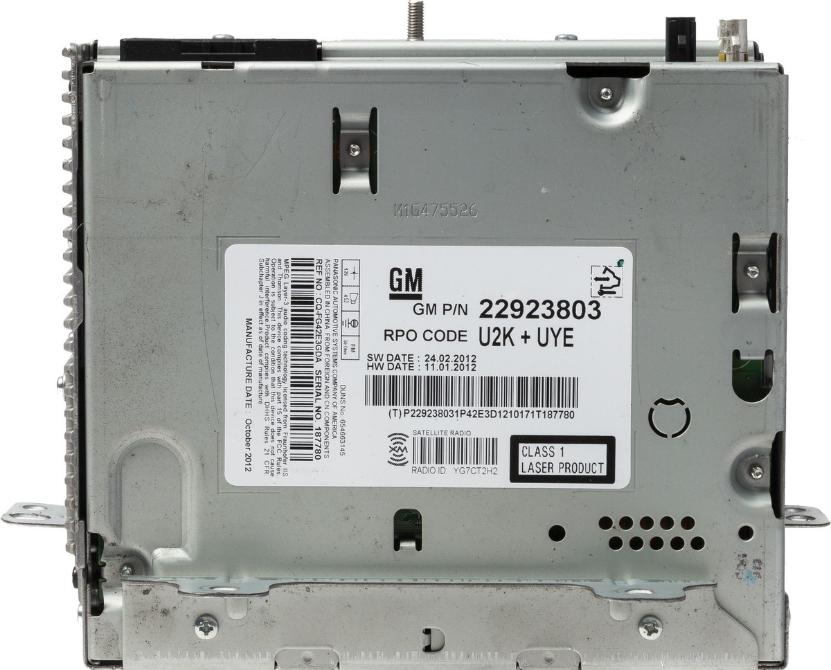 Chevrolet Equinox Verano Camaro Cruze Radio Receiver OEM Chevrolet Equinox Verano Camaro Cruze Radio Receiver OEM