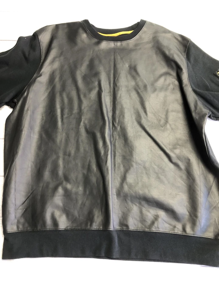 Sudadera Rocawear Para Hombres 2XL Panel de Cuero Sintético Cuello Redondo Corazones Gráfico Pullover Foto 3 de 4