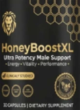 Honey Boost XL Mens Health Support Dietary Supplement 30 Capsules