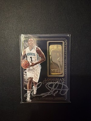 Panini 2014-15 National Treasures Lance Stephenson Hornets Logoman Auto /49