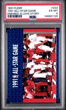 1991 FLEER ENEMIES-A LOVE STORY #233 1991 ALL-STAR GAME PSA 6