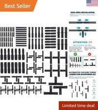 115 PCS Vacuum Connector Assortment Heat Resistance 240   460   12 Sizes Automo...