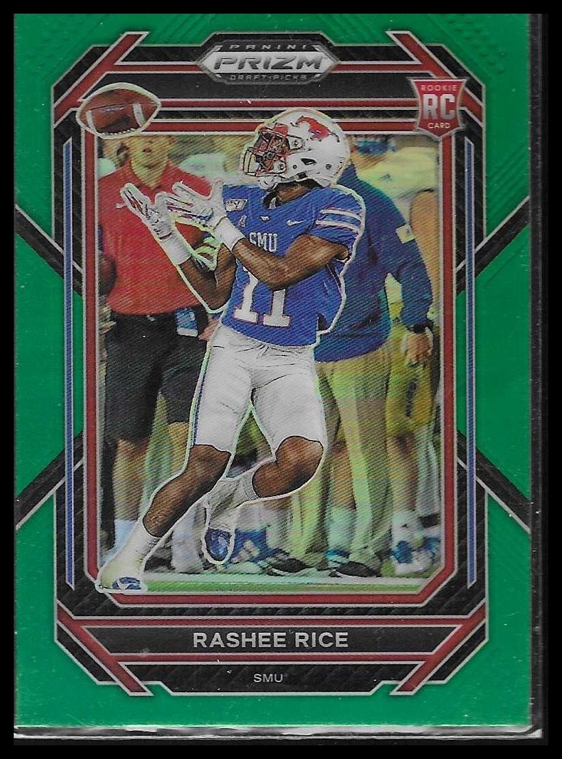 2023 Prizm Draft Picks #142 - RASHEE RICE - Rookie Card RC Green Prizm