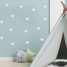 Matte Heart Wall Decals - 120pcs x 2 inch Aesthetic Heart Stickers for Nurser...