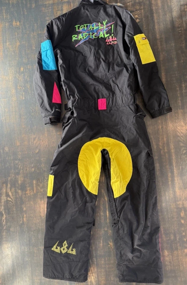 80’s Retro “Totally Radical” 686 GAPER One-Piece Snow Suit Adult Medium - Image 2 of 4