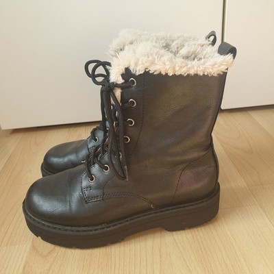 Kinder Mädchen Stiefel Größe 33 Schwarz Graceland Innenfell Winter