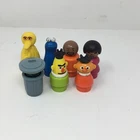 Vintage Fisher Price Little People Sesame Street Figures Lot of 7