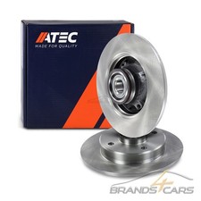 ATEC 2x BREMSSCHEIBE HINTEN VOLL Ø244 FÜR OPEL CROSSLAND PEUGEOT 208 2008 