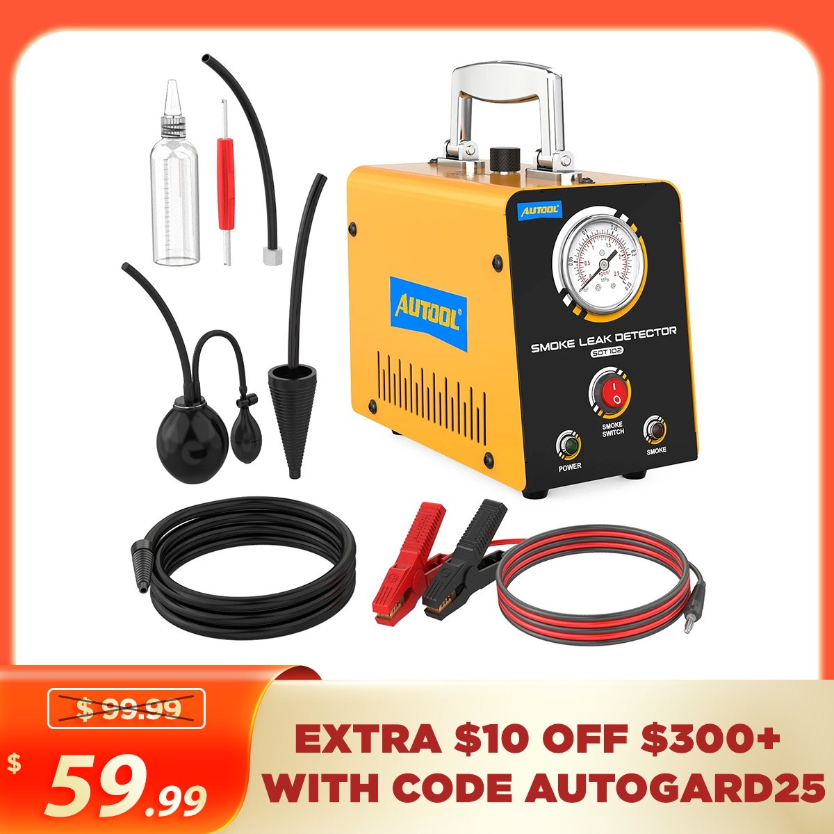 JAOGAUS Mistmachine, lekmelder, auto-rookmachine voor