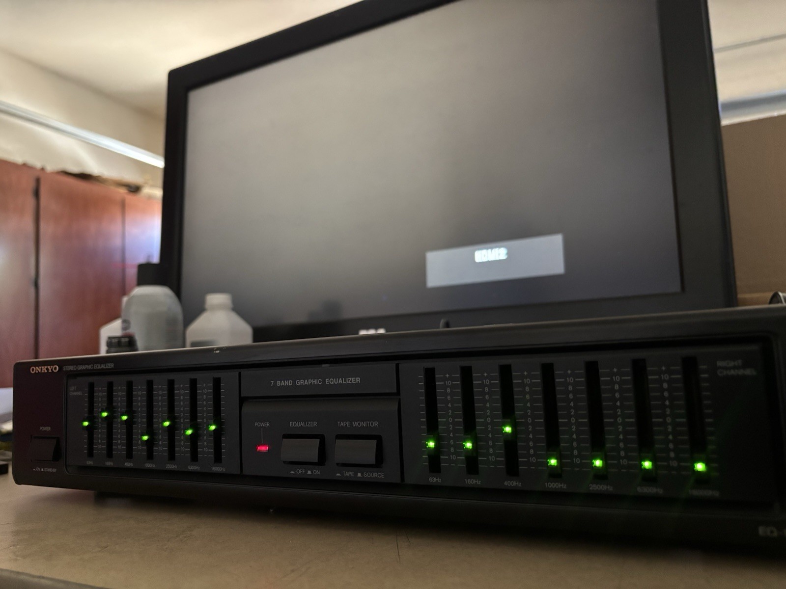 Onkyo EQ-101 Stereo Graphic Equalizer 7-Band Audio Equipment