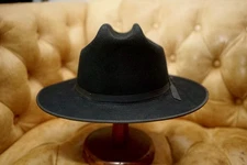 Stetson Royal Deluxe Open Road, Black, Size 7 3/4