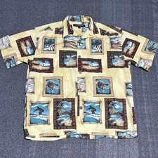 Vintage Quiksilver Hawaiian Shirt Mens S (27x22) Surf Abstract 90s USA Made Camp