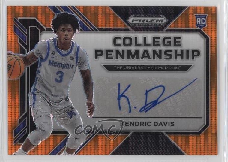 2023-24 Panini Prizm Draft Picks Orange Pulsar 48/49 Kendric Davis Auto 0z0v