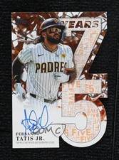 2026 Topps Series 1 Orange Foil 14/25 Fernando Tatis Jr #75YA-FT Auto ib6