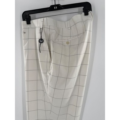 Alberto Cardinali Mens Slim Fit Dress Pants White Size 42/32 NWT NP301