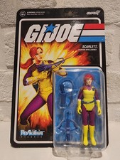 Super7 G.I. Joe Vintage Retro Style Scarlett DIC Purple Reaction Figures Action