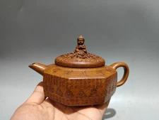 China Yixing Zisha Clay Handmade All Directions Hollow-out Buddha Teapots 13732
