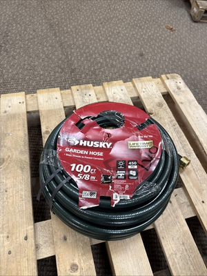#ad Husky Garden Hose 100 ft x 5 8quot; Green New $44.99
