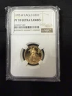 U.S. Mint 1995-W $10 American Gold Eagle 1/4 oz Proof NGC PF70 LOW MINTAGE!