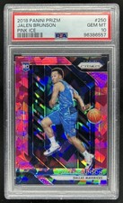 2018-19 Panini Prizm Jalen Brunson Prizm Pink Ice RC #250 Mavericks PSA 10