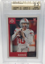 Panini Score 2020 Joe Burrow Rookie Card  #438 Beckett 9.5 Mint,Bengals (B75). rookie card picture