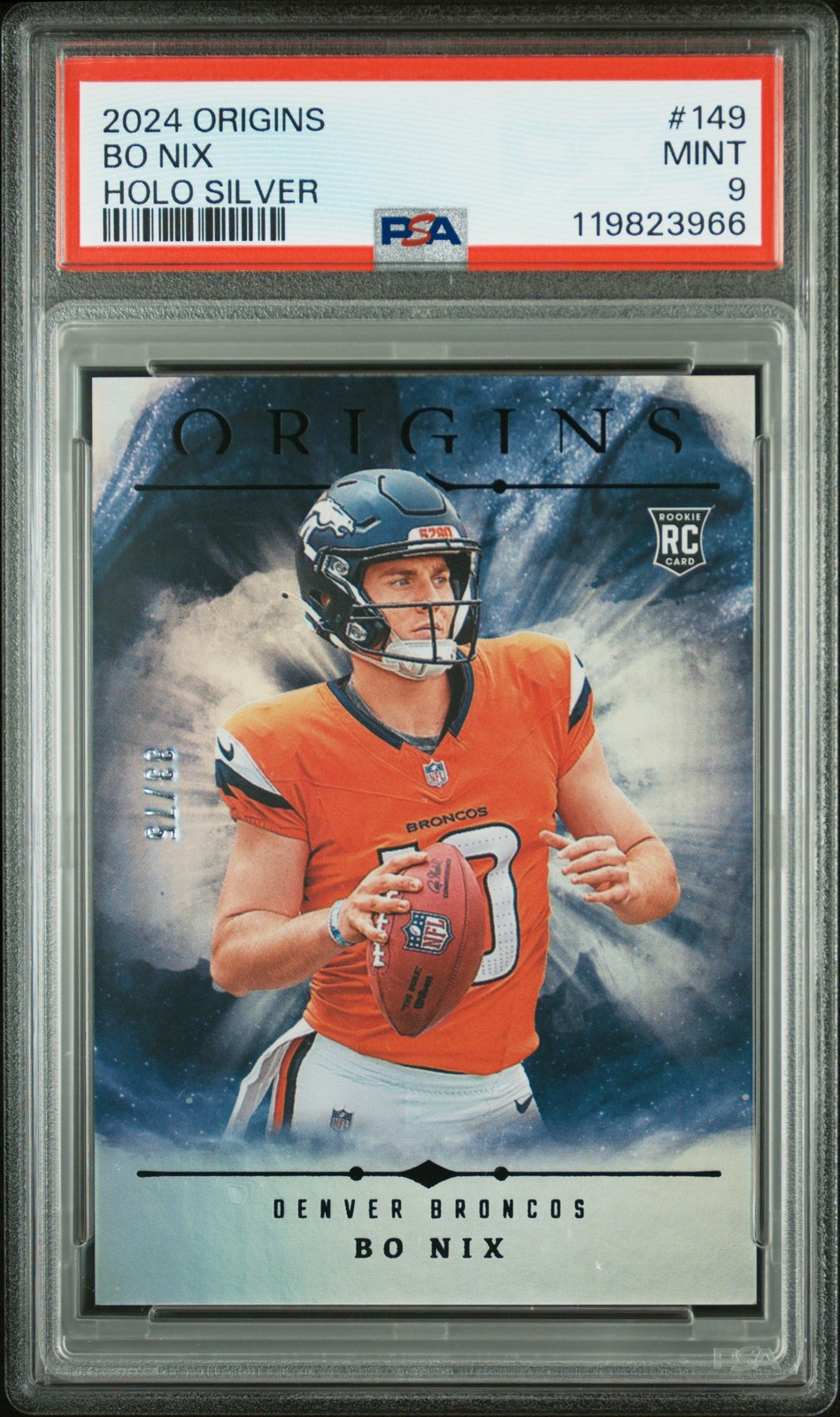 2024 PANINI ORIGINS HOLO SILVER #149 BO NIX 33/75 PSA 9