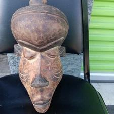 Large Idoma, fine mask of the Idoma, neighbors of  Ibo in southeastern.12"×8"×6"