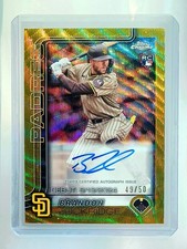 Brandon Lockridge 2025 Topps Chrome Gold Refractor /50 Auto 10 Rookie 25 Sp 5