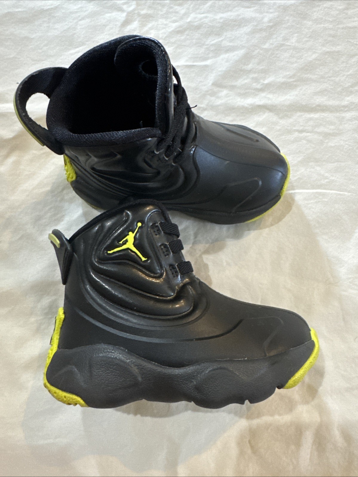 Waterproof Nike Air Jordan Drip 23 Rain Boots Green & Black 