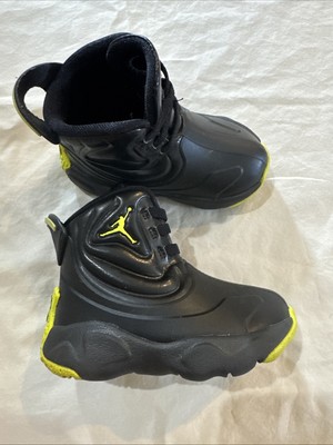 Waterproof Nike Air Jordan Drip 23 Rain Boots Green & Black (Toddler Kids) US 6C