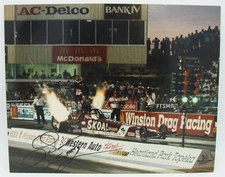 1990's Don Prudhomme Signed 8x10 Winston Drag Racing Skoal Bandit Photograph