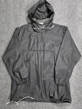 1950s 1960s Obermeyer Black Anorak Zip Hooded Japan Original Medium Ski 
